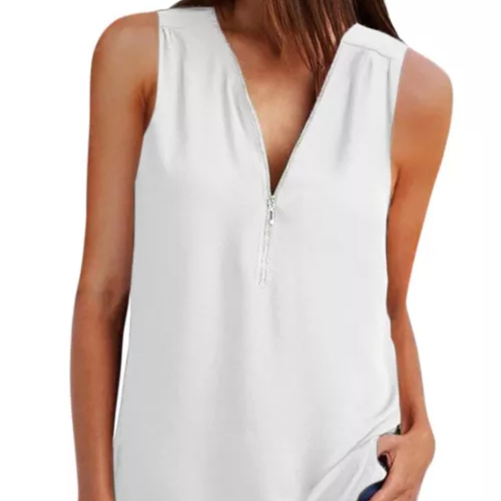 White tank top